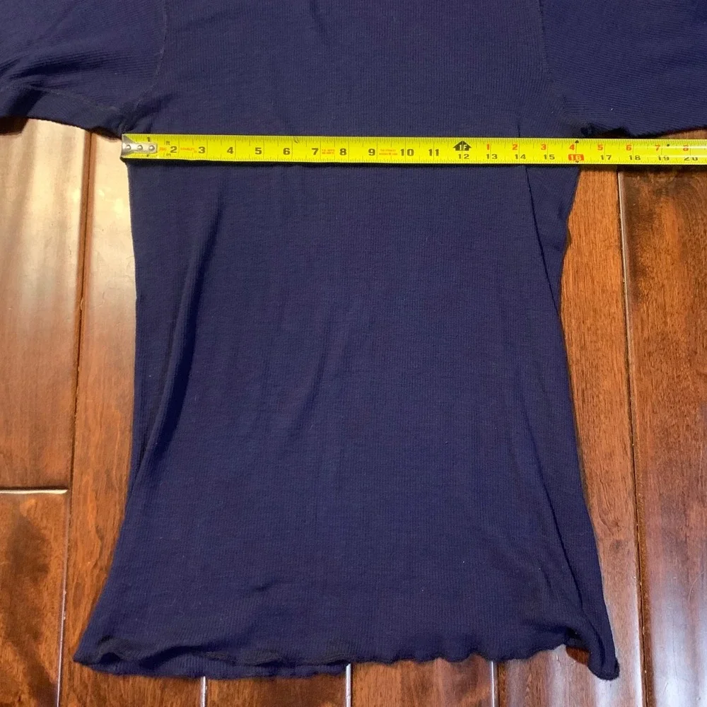VTG Duofold Ultimate Sports Thermal Shirt Navy Blue XL Made in USA Waffle Knit